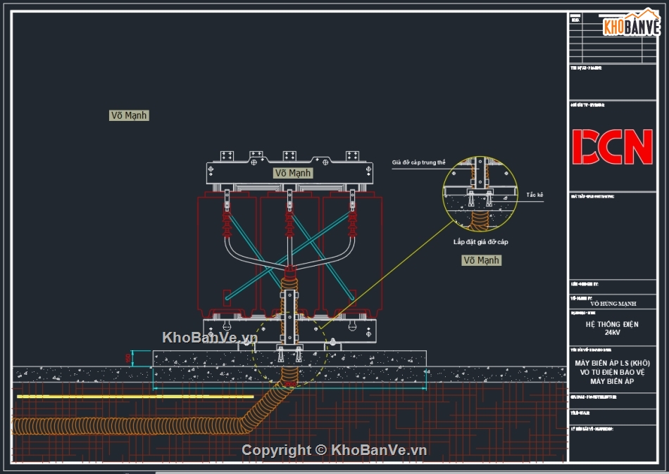 Biện pháp thi công cáp ngầm trung thế,Bản vẽ biện pháp thi công ống nhựa hdpe gân xoắn,Biện pháp lắp đặt ống điện,Biện pháp thi công trạm biến áp ngồi,File Autocad trạm biến áp trụ thép