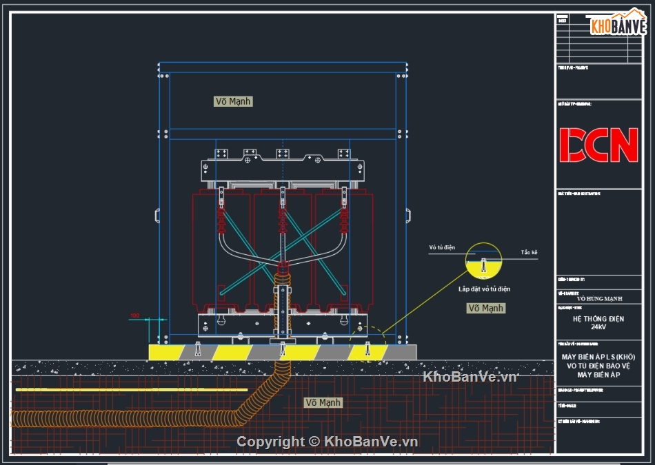 Biện pháp thi công cáp ngầm trung thế,Bản vẽ biện pháp thi công ống nhựa hdpe gân xoắn,Biện pháp lắp đặt ống điện,Biện pháp thi công trạm biến áp ngồi,File Autocad trạm biến áp trụ thép