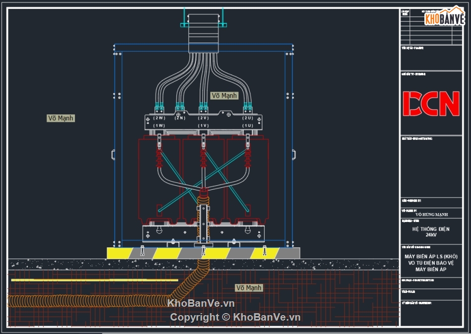 Biện pháp thi công cáp ngầm trung thế,Bản vẽ biện pháp thi công ống nhựa hdpe gân xoắn,Biện pháp lắp đặt ống điện,Biện pháp thi công trạm biến áp ngồi,File Autocad trạm biến áp trụ thép