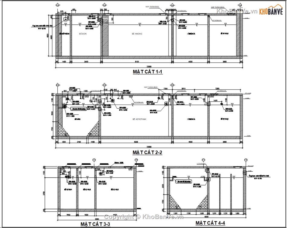 Bản vẽ khách sạn,trạm xử lý nước thải 120m3,trạm xử lý nước thải,xử lý nước,nước thải khách sạn 295m3/ ngày đêm,nước thải sinh hoạt