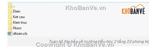 vẽ trường học,trường học,Trường tiểu học 2 tầng 22 phòng