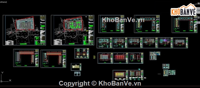 Bản vẽ trường học 4 tầng,bản vẽ trường học,tiểu học 4 tầng,vẽ trường học,bản vẽ trường tiểu học,Trường học 4 tầng 16 phòng