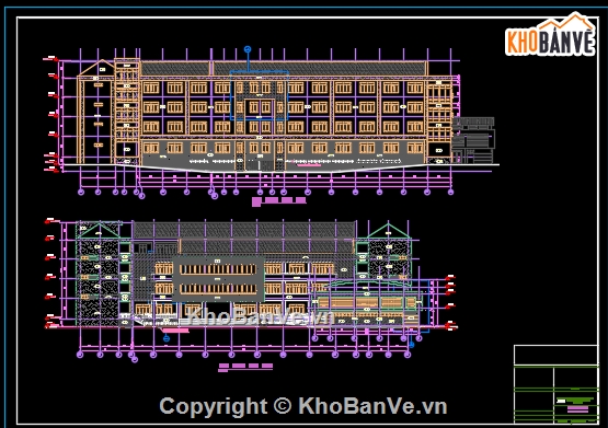 Bản vẽ trường học,Bnar vẽ đồ án,Bản vẽ chung cư