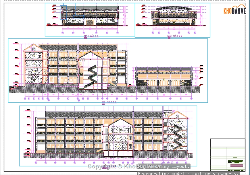 Bản vẽ trường học,Bnar vẽ đồ án,Bản vẽ chung cư