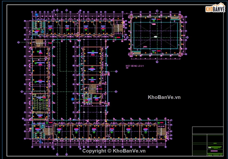 Bản vẽ trường học,Bnar vẽ đồ án,Bản vẽ chung cư