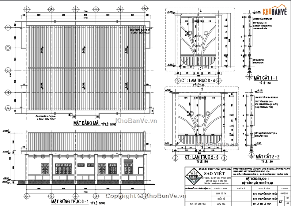 Bản vẽ trường mầm non,Bản vẽ trường mẫu giáo,Bản vẽ trường mầm non 11.9x17.4m