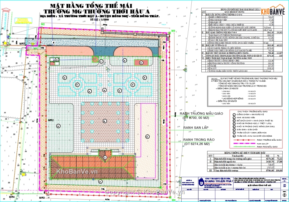 Bản vẽ cad trường mầm non,Bản vẽ trường mầm non,Bản vẽ thiết kế thi công trường mầm non