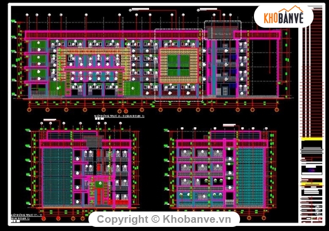 trường học 4 tầng,Bản vẽ trường học 4 tầng,trường trung học cơ sở,File thiết kế trường học,trường THCS 4 tầng 22x62m