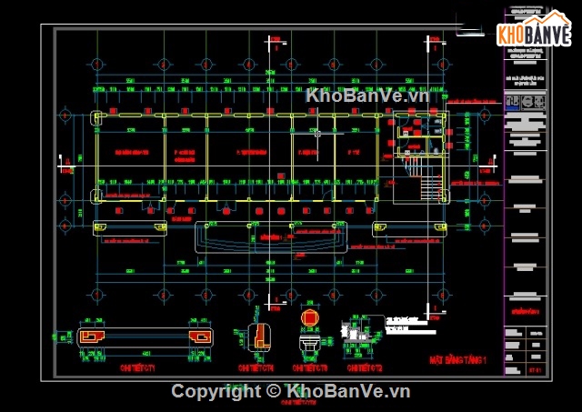 file cad trường,file autocad trường học,trường trung học cơ sở,bản vẽ trường học