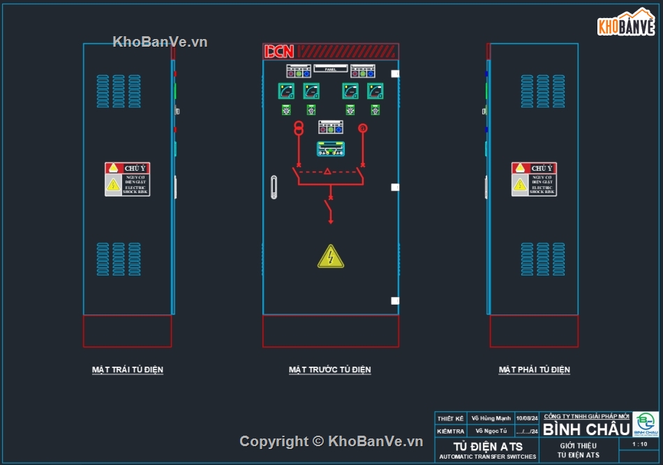 Bản vẽ tủ điện bơm điện chữa cháy,ATS,Biện pháp thi công trạm biến áp ngồi,Bản vẽ tủ điện thi công,Bản vẽ  trạm điện,Bản vẽ tủ điện solar