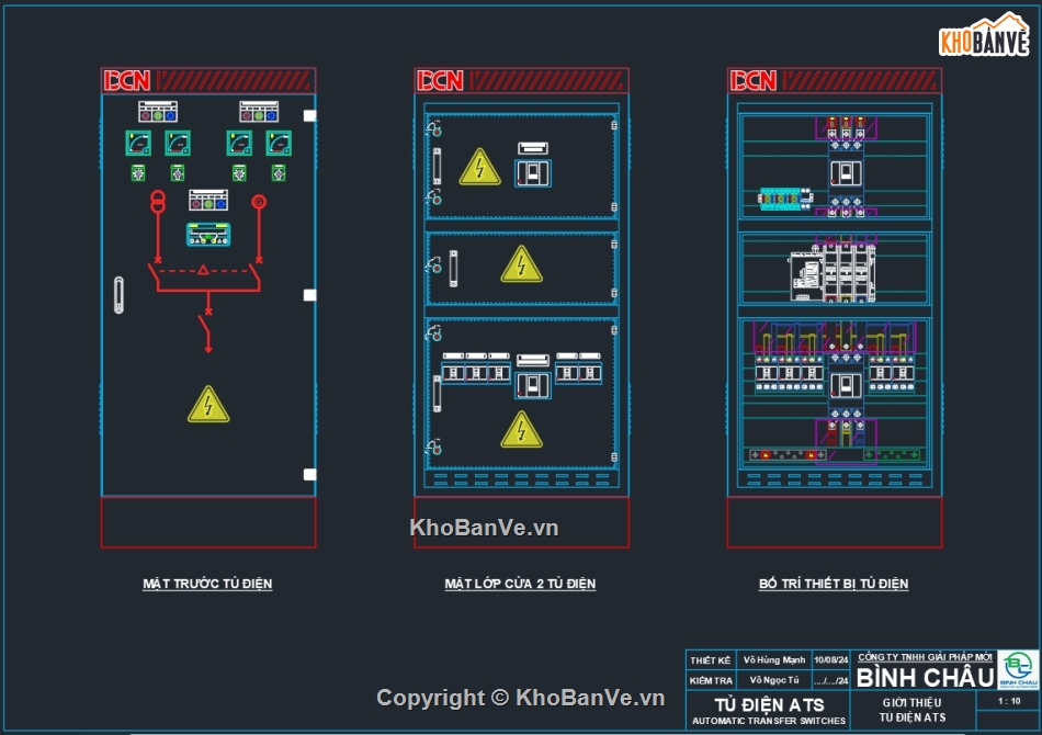 Bản vẽ tủ điện bơm điện chữa cháy,ATS,Biện pháp thi công trạm biến áp ngồi,Bản vẽ tủ điện thi công,Bản vẽ  trạm điện,Bản vẽ tủ điện solar