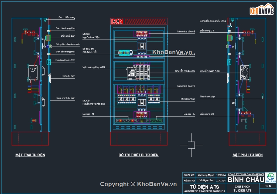 Bản vẽ tủ điện bơm điện chữa cháy,ATS,Biện pháp thi công trạm biến áp ngồi,Bản vẽ tủ điện thi công,Bản vẽ  trạm điện,Bản vẽ tủ điện solar