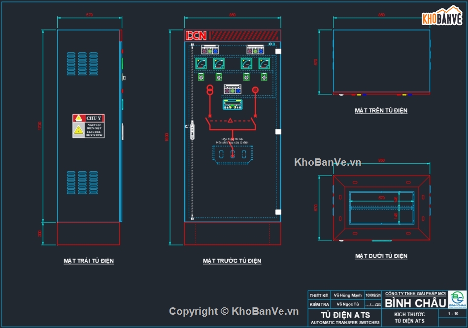 Bản vẽ tủ điện bơm điện chữa cháy,ATS,Biện pháp thi công trạm biến áp ngồi,Bản vẽ tủ điện thi công,Bản vẽ  trạm điện,Bản vẽ tủ điện solar
