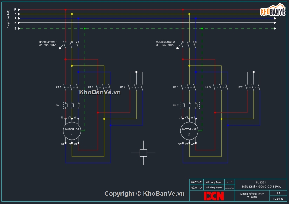 File cad tủ điện 3 pha,Tủ điện khởi động động cơ sao tam giác,Tủ điện khởi động động cơ 3 pha,Tủ điện 4 cấp tụ bù 100kvar,Tủ điện 3 pha,DCN