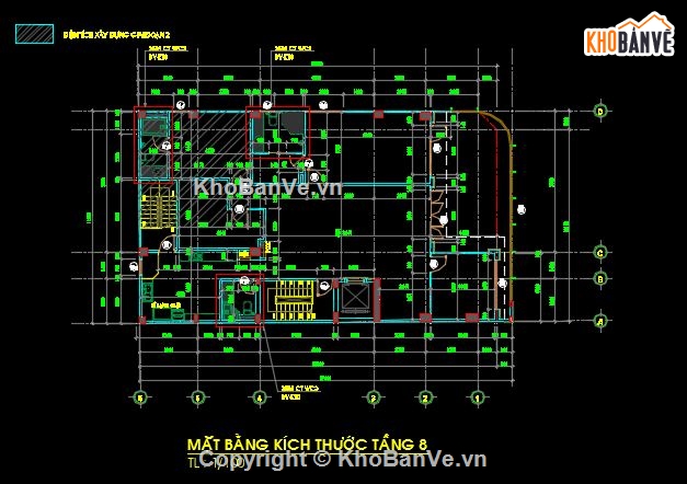 kiến trúc 8 tầng,phối cảnh,kết cấu kiến trúc,Bản vẽ,kết cấu,văn phòng