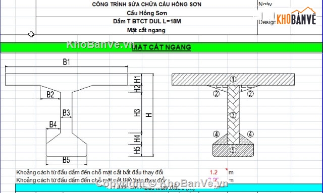 dự ứng lực,Bản vẽ dầm T,bảng tính dự ứng lực,Bảng tính