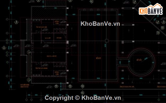 bể bơi,file cad bể bơi,bể bơi file cad