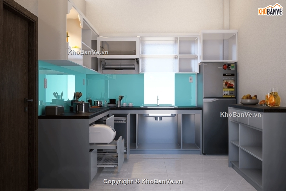 Bếp ăn,Bếp,Bếp hiện đại,Bếp cnc,Bếp render