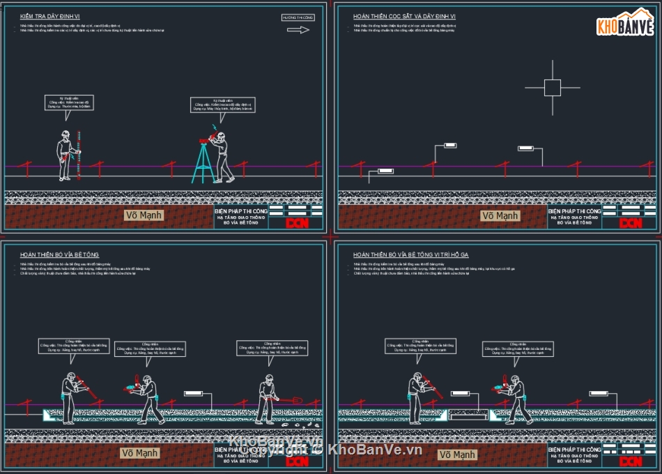 Biện pháp thi công bó vỉa bê tông,Biện pháp thi công mương thoát nước,Biện pháp thi công lắp đặt cống thoát nước hố ga,Biện pháp thi công bó vỉa hè,DCN,Biện pháp thi công đường giao thông