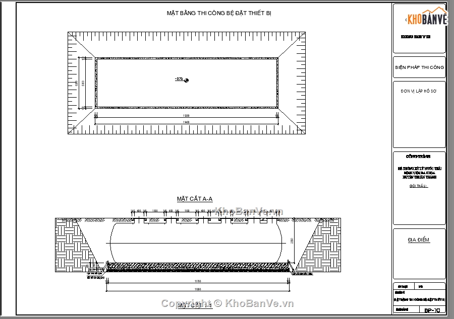 Biện pháp thi công,bồn composite xử lý nước thải,biện pháp cẩu hạ bồn composite,Biện pháp thi công bể nước,xử lý nước thải công nghiệp