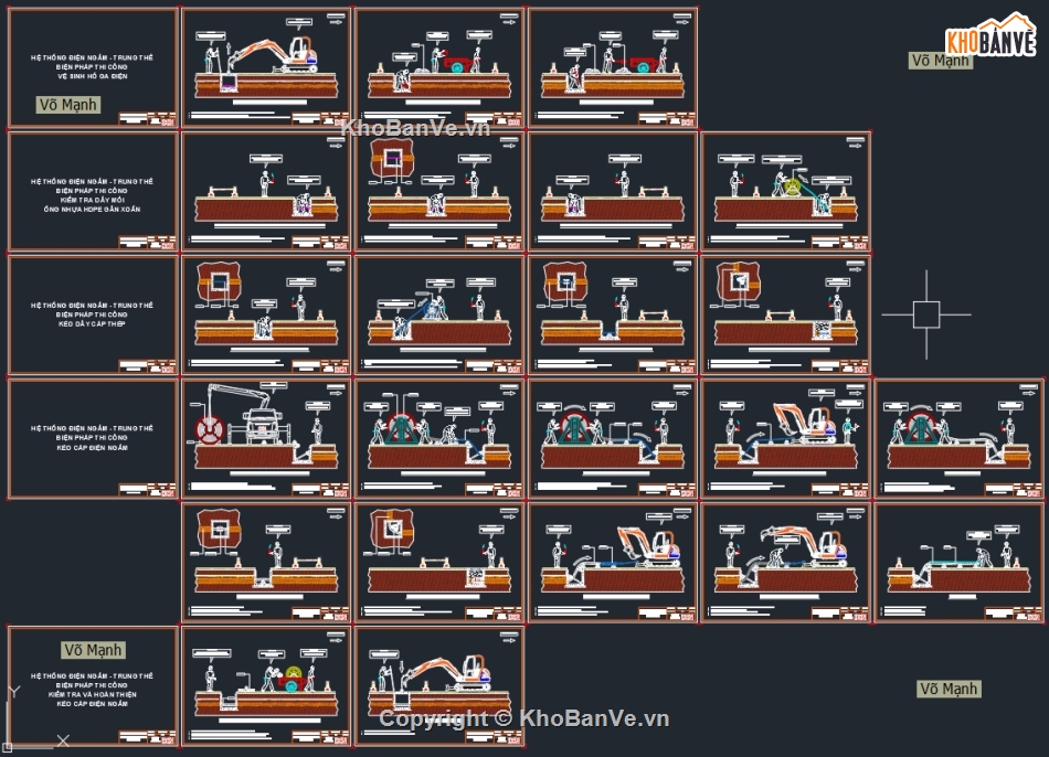 Bản vẽ tủ điện bơm điện chữa cháy,File Autocad trạm biến áp trụ thép,Biện pháp thi công trạm biến áp ngồi,Kéo cáp điện ngầm,trạm biến áp