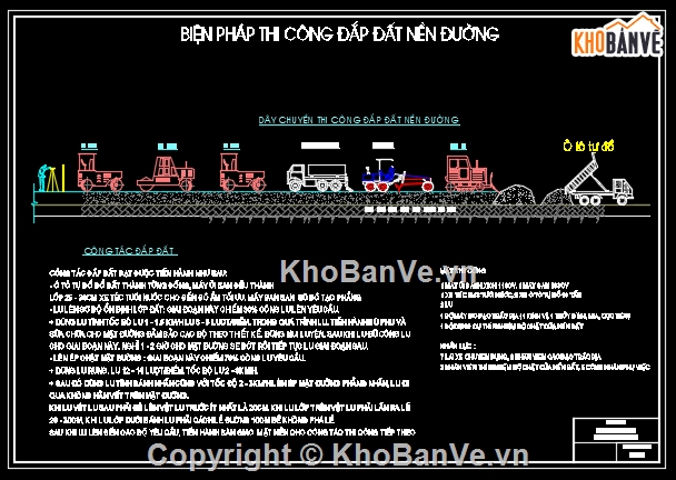 biện pháp thi công đường,bptc đường,thi công đường giao thông