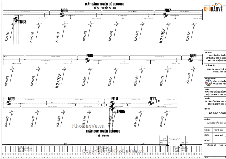 Biện pháp thi công geotube,Biện pháp thi công geotube tuyến đê biển,Biện pháp thi công geotube-san lấp