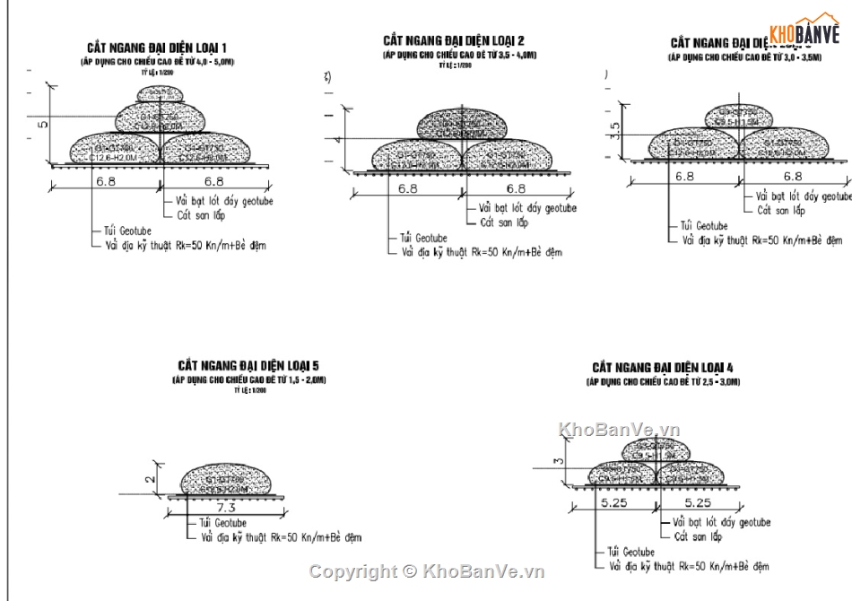 Biện pháp thi công geotube,Biện pháp thi công geotube tuyến đê biển,Biện pháp thi công geotube-san lấp