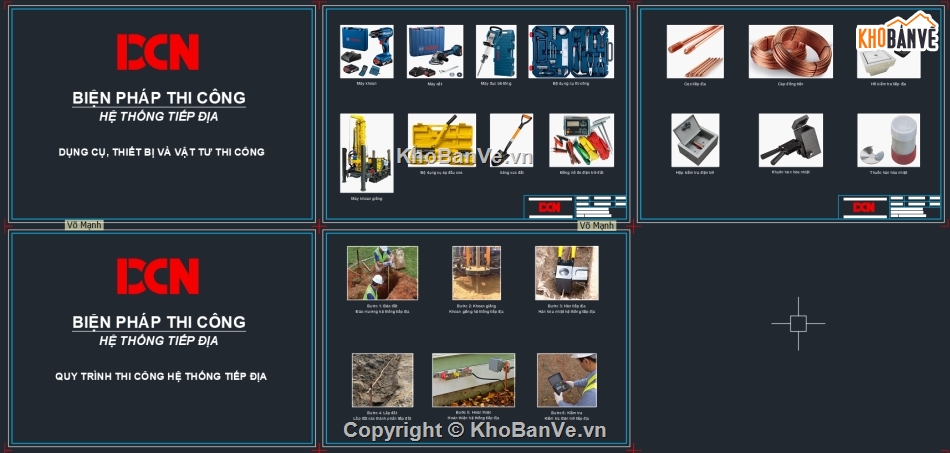 Biện pháp thi công hệ thống tiếp địa,Biện pháp thi công hàn hóa nhiệt,Biện pháp thi công chống sét,Bản vẽ trạm biến áp kios,Biện pháp thi công ME,DCN