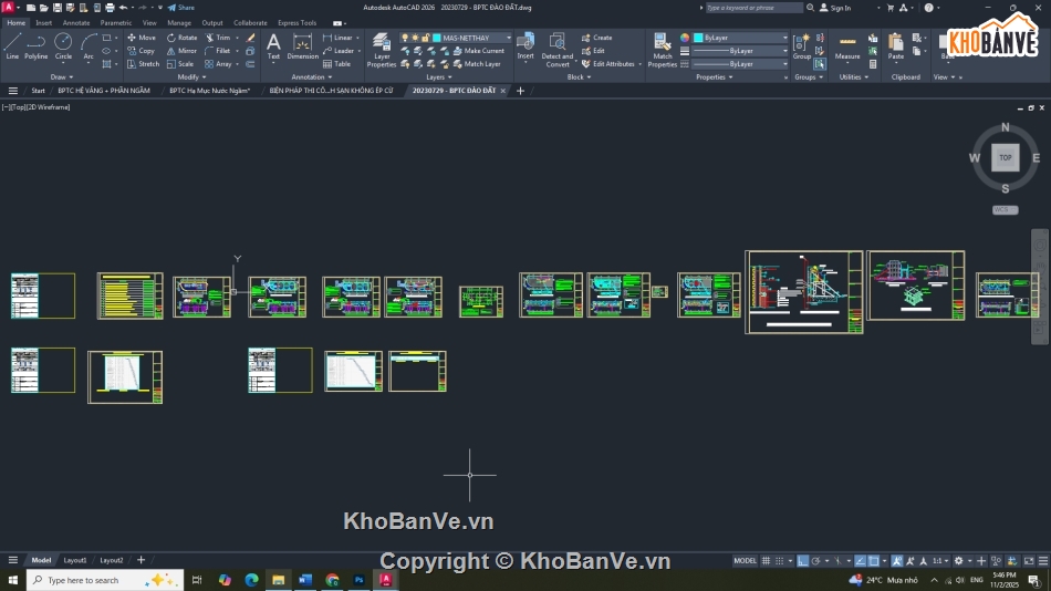 Biện pháp thi công,thi công phần ngầm,bản vẽ mẫu,thuyết minh
