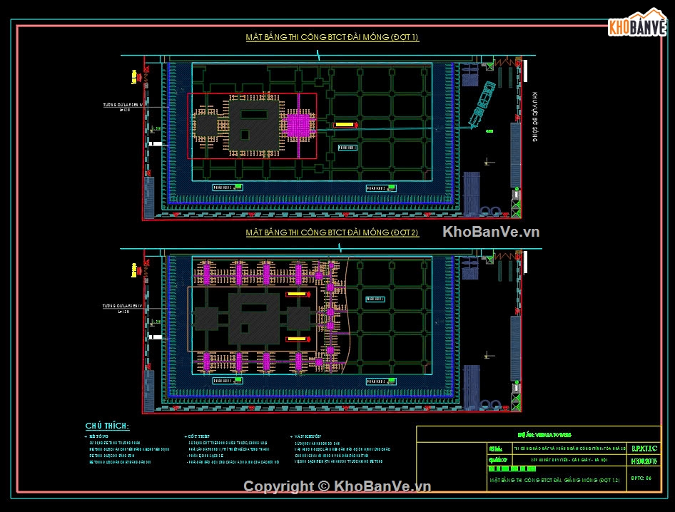 Biện pháp thi công phần ngầm,Biện pháp thi công móng hầm chung cư,Bản vẽ biện pháp thi công