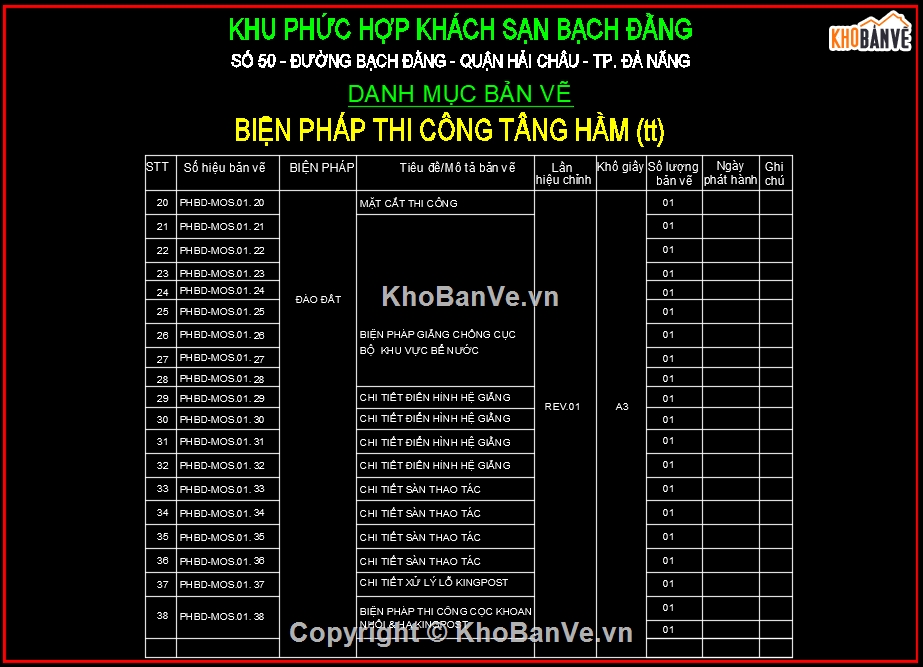 Biện pháp thi công khách sạn,biện pháp thi công tầng hầm,thi công tầng hầm nhà cao tầng,móng tầng hầm khối đế,tầng hầm khách sạn,sàn thao tác