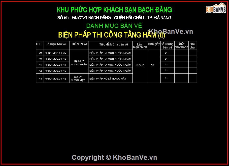 Biện pháp thi công khách sạn,biện pháp thi công tầng hầm,thi công tầng hầm nhà cao tầng,móng tầng hầm khối đế,tầng hầm khách sạn,sàn thao tác