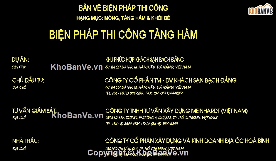 Biện pháp thi công khách sạn,biện pháp thi công tầng hầm,thi công tầng hầm nhà cao tầng,móng tầng hầm khối đế,tầng hầm khách sạn,sàn thao tác