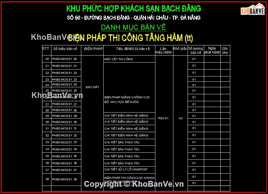 Biện pháp thi công khách sạn,biện pháp thi công tầng hầm,thi công tầng hầm nhà cao tầng,móng tầng hầm khối đế,tầng hầm khách sạn,sàn thao tác