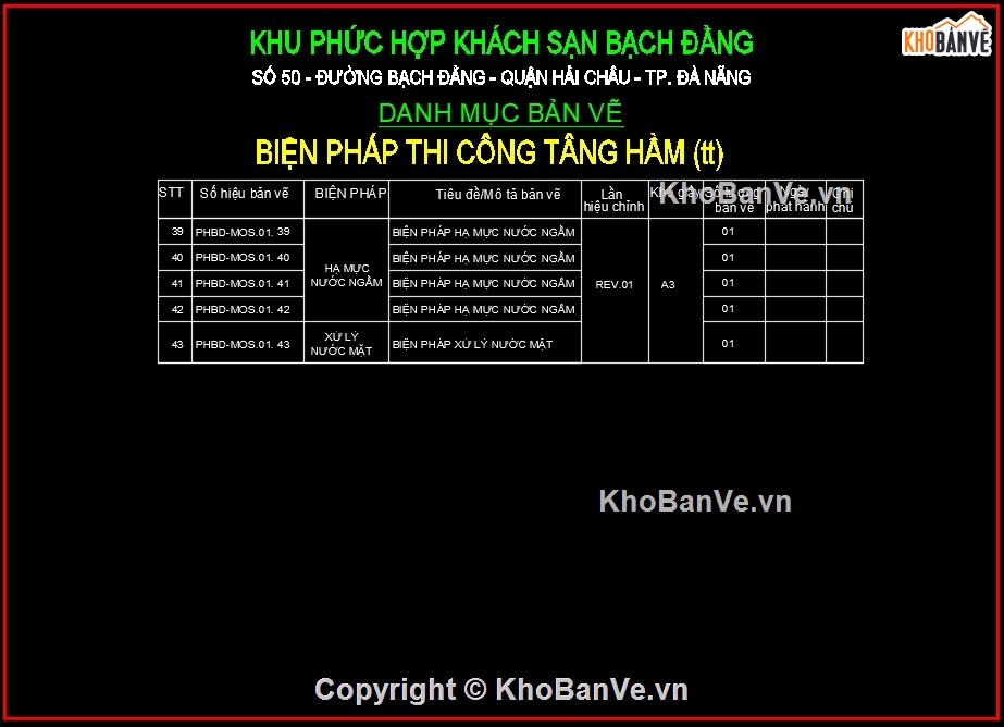 Biện pháp thi công khách sạn,biện pháp thi công tầng hầm,thi công tầng hầm nhà cao tầng,móng tầng hầm khối đế,tầng hầm khách sạn,sàn thao tác