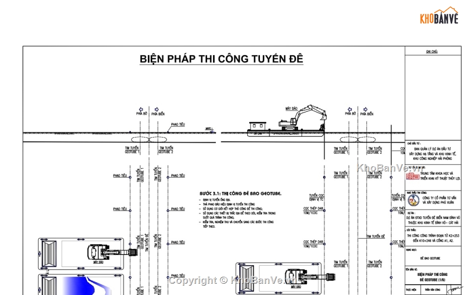 Biện pháp thi công tổng thể tuyến đê biển Hp,Biện pháp thi công tổng thể đê biển hải phòng,biện pháp thi công tổng thể