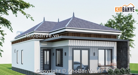 nhà 1 tầng file cad,file cad biệt thự 1 tầng,biệt thự 1 tầng cad,cad biệt thự 1 tầng