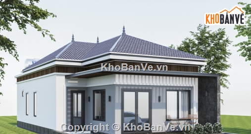 nhà 1 tầng file cad,file cad biệt thự 1 tầng,biệt thự 1 tầng cad,cad biệt thự 1 tầng