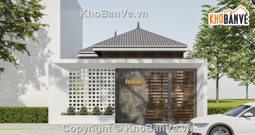 nhà 1 tầng file cad,file cad biệt thự 1 tầng,biệt thự 1 tầng cad,cad biệt thự 1 tầng