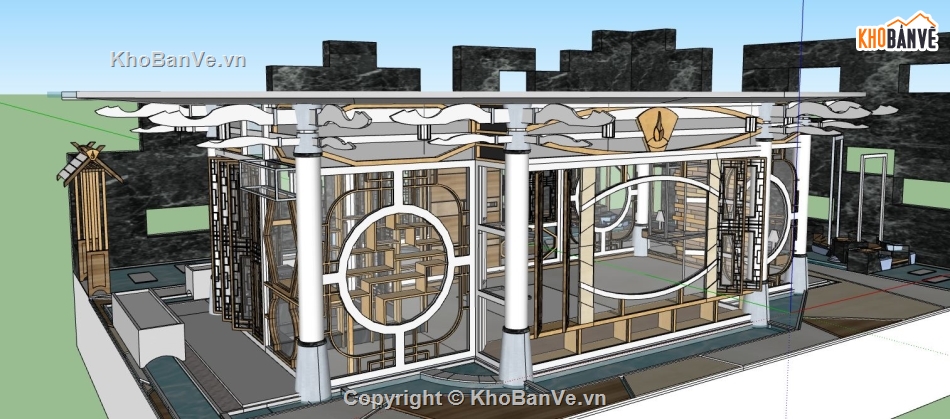 biệt thự  model su,file su biệt thự,model su biệt thự