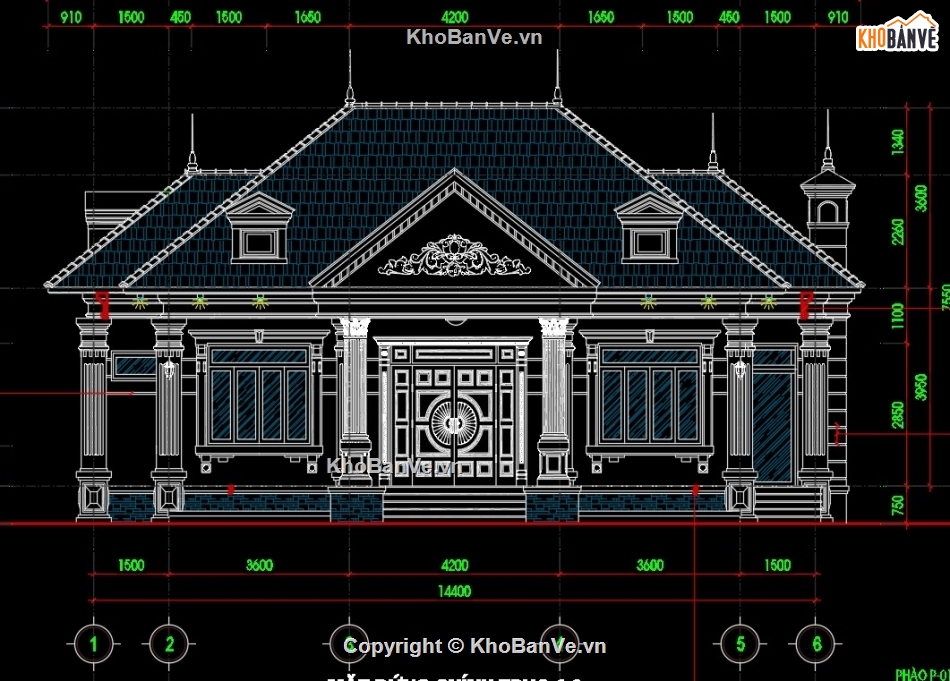 Biệt thự tân cổ,Biệ thự 1 tầng,kiến trúc biệt thự 1 trệt 3 lầu