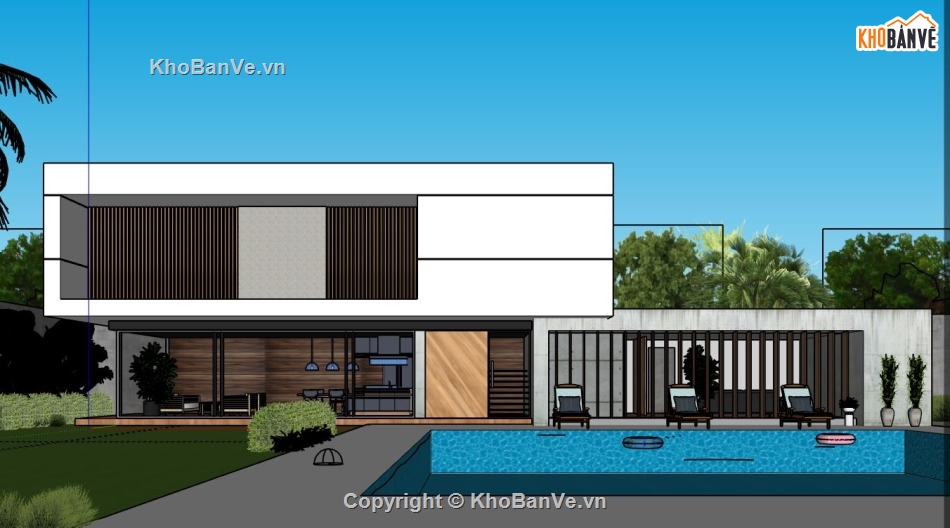 file su biệt thự,sketchup biệt thự,model su biệt thự