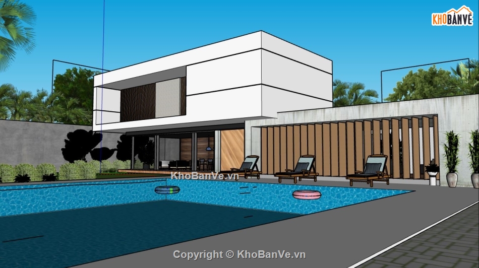 file su biệt thự,sketchup biệt thự,model su biệt thự