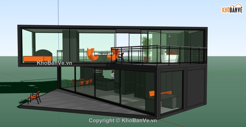 su biệt thự đẹp,model su biệt thự,sketchup biệt thự