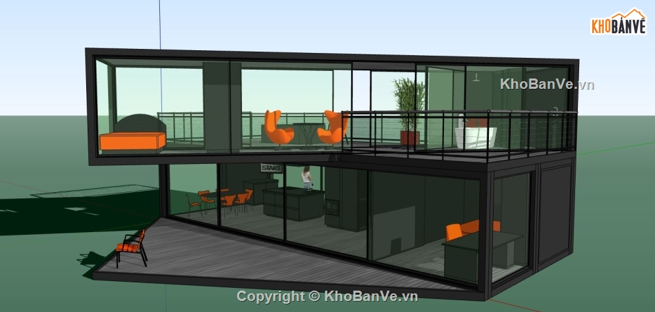 su biệt thự đẹp,model su biệt thự,sketchup biệt thự