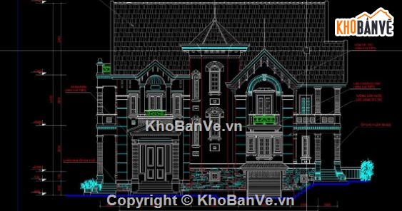 biệt thự 2 tầng,file cad biệt thự 2 tầng,biệt thự 2 tầng file cad,cad biệt thự 2 tầng