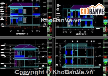 biệt thự 2 tầng,cad biệt thự 2 tầng,file cad biệt thự 2 tầng,biệt thự 2 tầng cad
