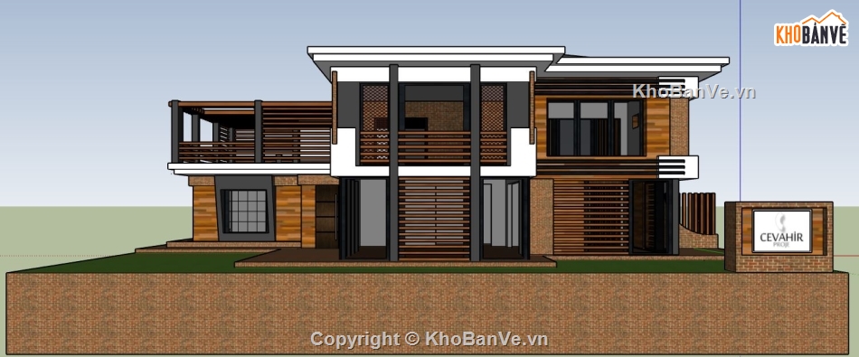 file su biệt thự,sketchup biệt thự,model su biệt thự