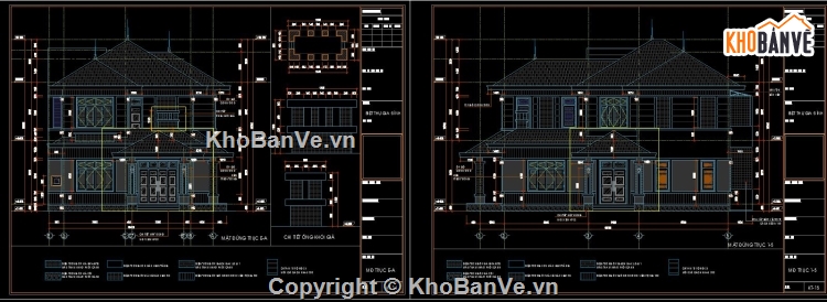 biệt thự đẹp 2 tầng,biệt thự 2 tầng 10x15m,cad biệt thự 2 tầng,kiến trúc biệt thự 2 tầng